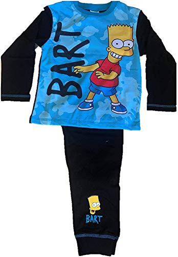 TDP Boys Bart Blue Pyjamas Set Size 5-6 Years