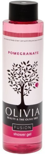 Olivia Olive Beauty Products  Refreshing Shower Gel with Organic Olive Fruit  and  Pomegranate extracts from Greece 10.1 oz.