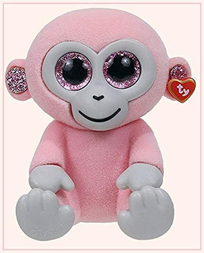 T and Y Ty Beanie Boos Cherry Mini Boo Figures -  2 inch  - Pink Monkey