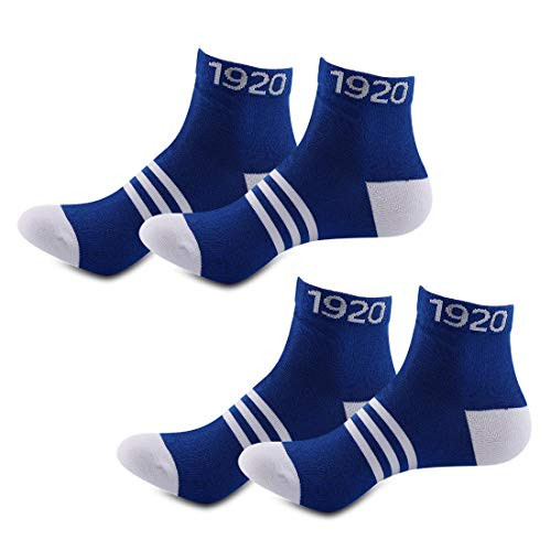 JXGZSO Zeta Phi Beta Sorority Socks Ankle Socks Blue 1920 Socks ZPB Sorority Sister Gift 1920 Ankle socks JXGZSO Zeta Phi Beta Sorority Socks Ankle Socks Blue 1920 Socks ZPB Sorority Sister Gift 1920 Ankle socks