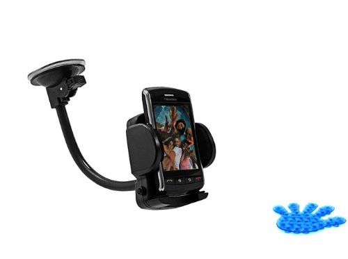 Universal Rotating Car Mount Auto Windshield Dock Window Cradle Stand for T-Mobile   AT and T Blackberry Bold 9000   9700   9780   9900 4GTouch Curve 3G 9300   8520   8900   9360 Torch 9800   9810   9860  Comes with Suction Phone Holder