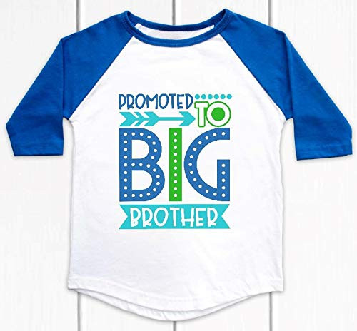 Promoted to Big Brother Pregnancy Announcement Blue Raglan - Big Brother Shirt Promoted to Big Brother Pregnancy Announcement Blue Raglan - Big Brother Shirt
