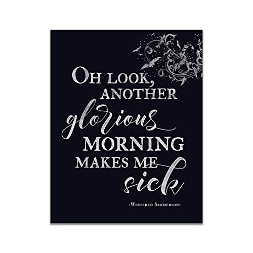 Hocus Pocus Halloween Art Print - Unframed 11x14 Print - inchOh Look Another Glorious Morning inch - Perfect Halloween Decorations