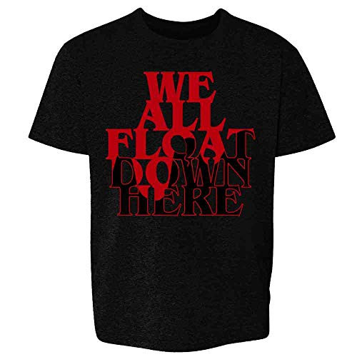 Pop Threads We All Float Down Here Horror Balloons Clown Black 6 Toddler Kids Girl Boy T-Shirt