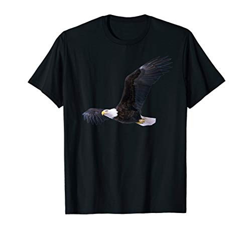 Elegant American Bald Eagle In Flight Photo Portrait T-Shirt