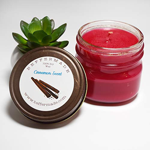 Cinnamon Candle Scented Mason Jar Candle 4oz