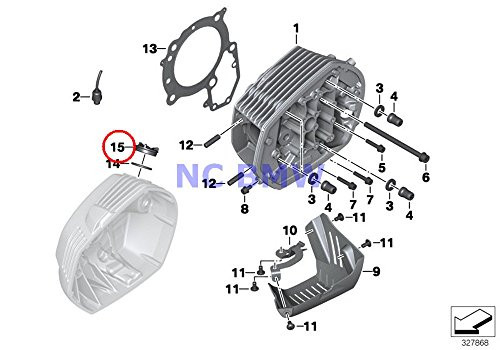 BMW Genuine Motorcycle Cylinder Head Cover Oil Cover Lid R nine T R1200GS R1200GS Adventure HP2 Enduro HP2 Megamoto R1200RT R900RT R1200R R1200ST HP2 Sport R1200S