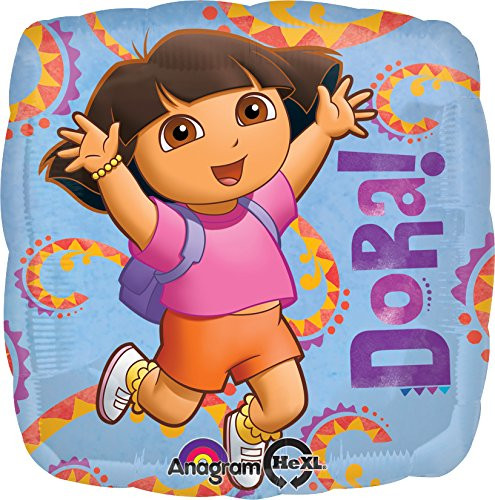 Anagram International Hola Dora Foil Balloon Pack, Multicolor