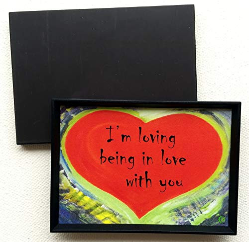 I m loving being in love with you 2x3 Raphaella Vaisseau lyrics magnet - Heartful Art