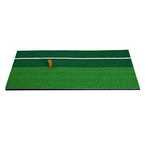 ljrong Backyard Golf Mat Golf Training Aids Hitting Pad Practice Grass Mats Golf New Golf Swing Practice Grass Mat for Indoor Outdoor Backyard Practice Equipment for Residential Backyards  Green