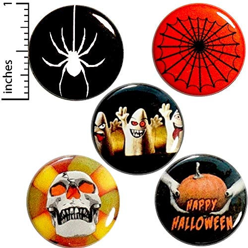 Halloween 5 Pack Button Pin or Magnet 1 Inch P16-4