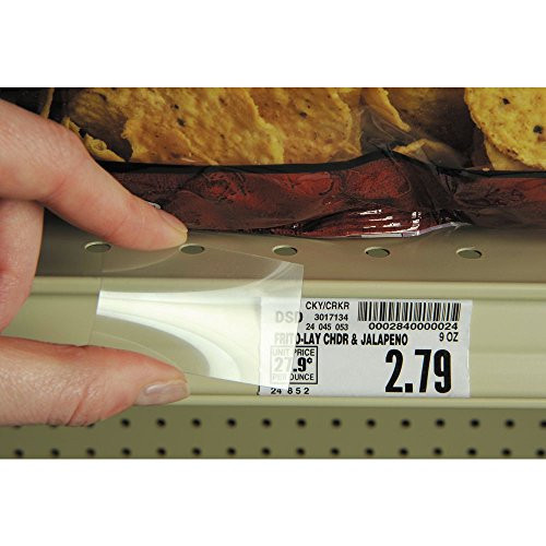 Shelf Pricing Cover Clear Vinyl- 2 inchL x 1 1 4 inchH Shelf Pricing Cover Clear Vinyl- 2 inchL x 1 1 4 inchH