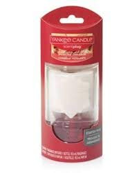 Yankee Candle Holiday Snowflake Scent-Plug Diffuser Base with a Sparkling Cinnamon Home Fragrance Electric Refill