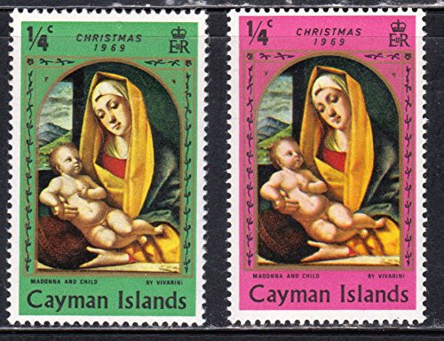 Cayman Islands 1969 Madonna and Child Christmas Postage Stamps Cayman Islands 1969 Madonna and Child Christmas Postage Stamps