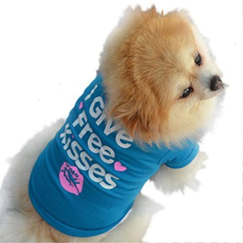 Auwer Pet Shirt 2018 Pet Puppy Summer Shirt Small Dog Cat Pet Clothes Vest T Shirt T Shirt M Blue Auwer Pet Shirt 2018 Pet Puppy Summer Shirt Small Dog Cat Pet Clothes Vest T Shirt T Shirt M Blue