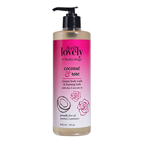 bodycology Free  and  Lovely Coconut  and  Rose Wash  and  Foaming Bath 16 fl oz pack of 1