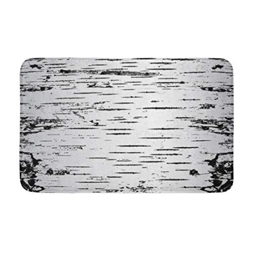 Adowyee 20 inchx30 inch Bath Mat Brown Tree Bark of Birch in The Cracks Pattern Cozy Bathroom Decor Bath Rug with Non Slip Backing