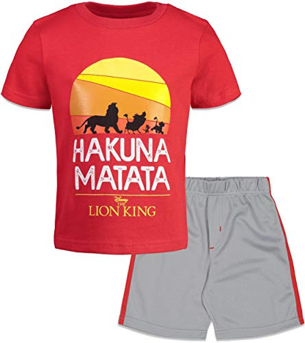 Disney Lion King Little Boys T-Shirt and Mesh Shorts Set 7-8