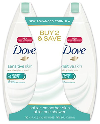 Dove Body Wash Sensitive Skin 14.5 oz Twin Pack
