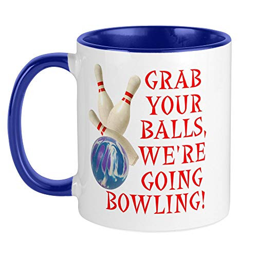 CafePress Grab Your Balls Bowling Mug Unique Coffee Mug Coffee Cup