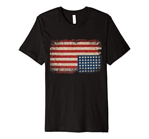 American Flag Distress Upside Down United States USA Premium T-Shirt American Flag Distress Upside Down United States USA Premium T-Shirt