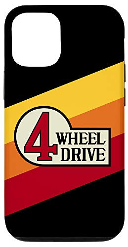 iPhone 12 12 Pro Vintage 4 Wheel Drive Emblem 4wd Overland Stripes for 4x4 Case