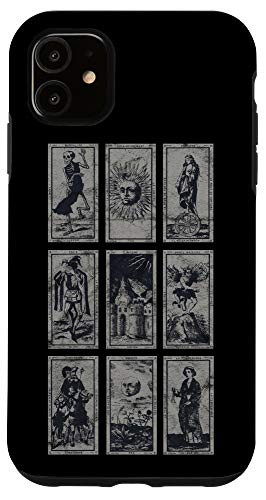 iPhone 11 Occult Tarot Card Baphomet Satanic Devil Gothic Moon Vintage Case
