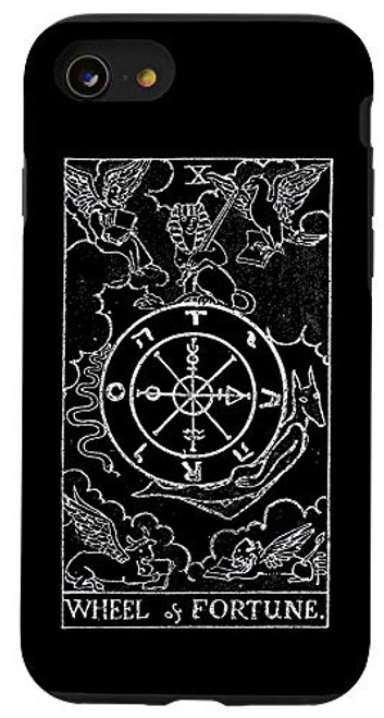iPhone SE 2020 7 8 Fortune The Wheel Tarot Card Vintage Case iPhone SE 2020 7 8 Fortune The Wheel Tarot Card Vintage Case