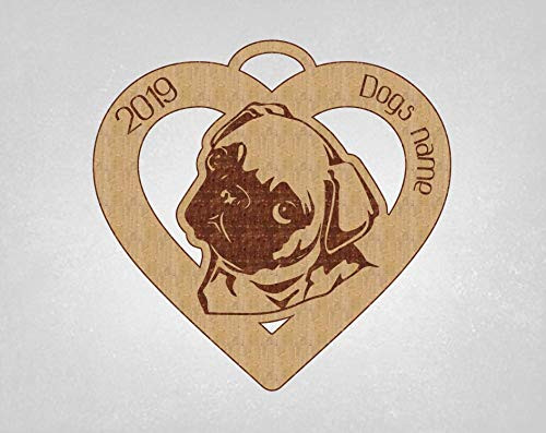 Pug Pug Dog Ornament Personalized Pug Ornament Pug Dog Gifts K-9 Gifts Pug Pug Dog Ornament Personalized Pug Ornament Pug Dog Gifts K-9 Gifts