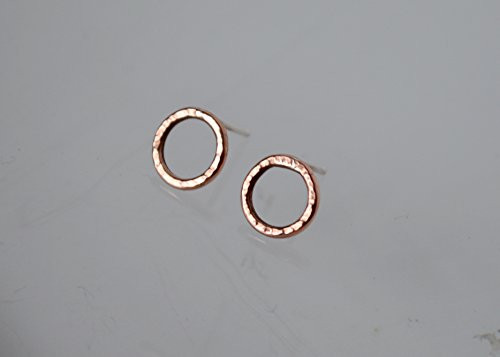 Tiny Stud Earrings Tiny Copper Earrings Small Circle Earrings Tiny Circle Earrings Hoop Earrings Circle Stud Earrings Copper Earrings