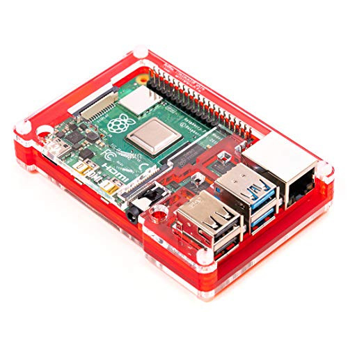 Pibow Coupe 4  Raspberry Pi 4 only  Red