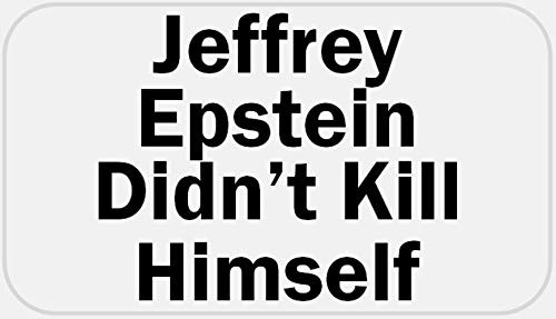 Jeffrey Epstein Didn t Kill Himself - 250 Stickers Pack 2.25 x 1.25 inches