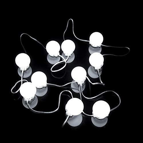 LED Vanity Mirror Lights Kit Makeup Lighting Kit with 10 LED Light Bulbs Makeup Mirror Lights Kit for Bathroom Dressing Room Vanity Table