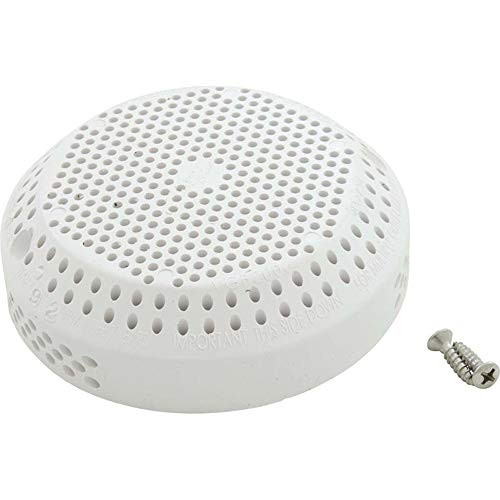 Waterway Suction Cover 3-1 2 inch Hi-Flow White with Screws