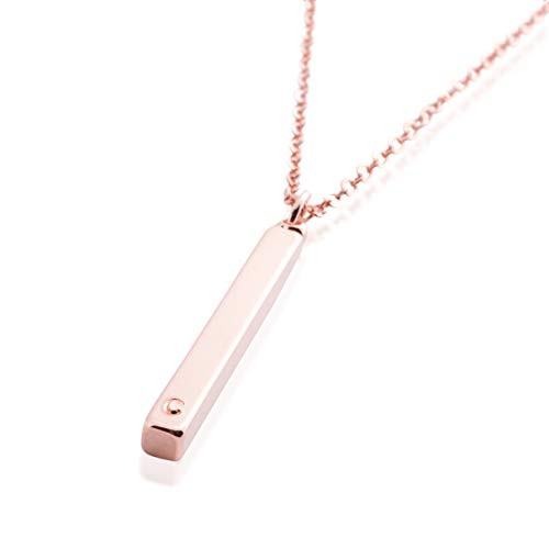 Vertical Name bar Initial Necklace Gold Silver Rose Gold Plated Dainty 4 side bar Christmas Wedding gifts Vertical Name bar Initial Necklace Gold Silver Rose Gold Plated Dainty 4 side bar Christmas Wedding gifts