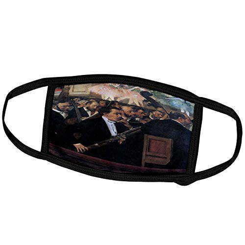 3dRose The Orchestra of The Opera by Edgar Degas Man Playing a Bassoon - Face Covers  fc_171335_3
