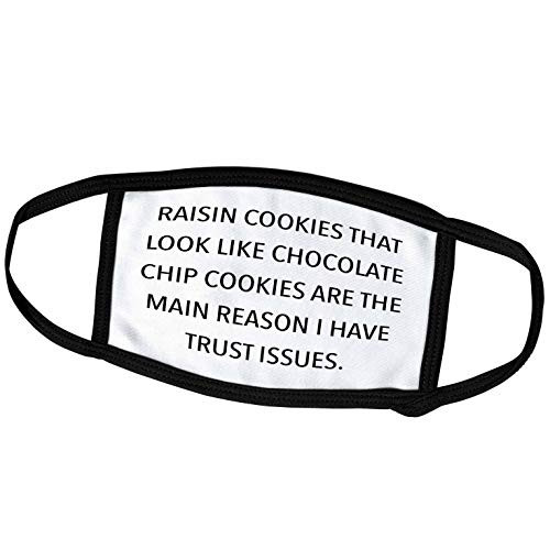 3dRose Raisin Cookies That Look Like Chocolate CHIP Cookies - Face Covers  fc_238417_2