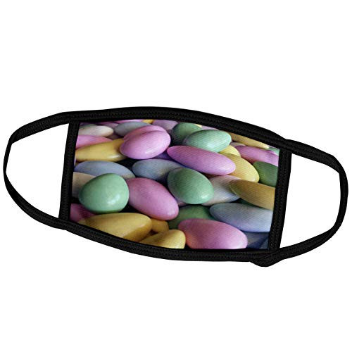 3dRose Fun Colored Photo of Candied Almonds - Face Covers  fc_286965_2