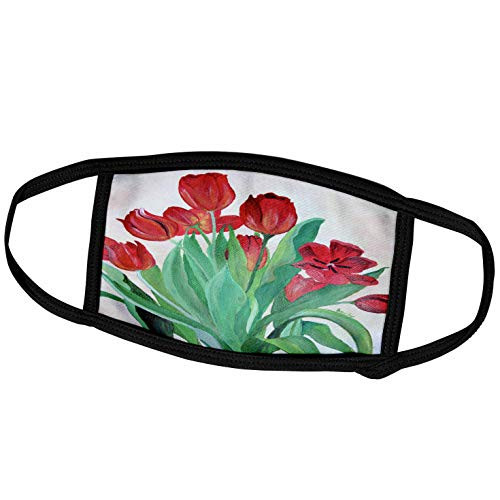 3dRose Bunch of Red Tulips - Bunch of Flowers Bunch of Tulips Bouquet. - Face Covers fc_55580_2 3dRose Bunch of Red Tulips - Bunch of Flowers Bunch of Tulips Bouquet. - Face Covers fc_55580_2