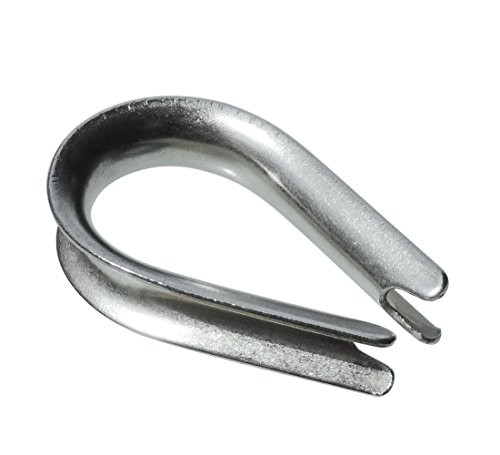 Penta Angel M3 304 Stainless Steel 3/32" - 1/8" Diameter Wire Rope Cable Thimbles Rigging 20PCS