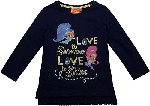 Nickelodeon Shimmer and Shine Kids Long Sleeve T Shirt Navy 6 Years