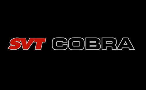 Red and Silver Ford SVT Cobra Windshield Banner   Decal   Sticker   Emblem Mustang   Boss   GT   Saleen