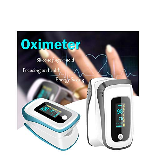 Fingertip Heart Rate Monitor and Levels Upgrade Measuring SP-O2 Saturation Finger_Oximeter PR Monitor Heart Rate Monitor OLED Digital Display Brightness Adjustable Automatic Shut-Down  Grey