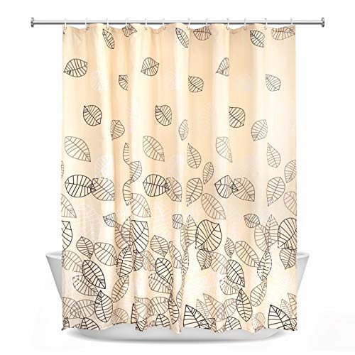 Xxuan Home 72 x 72 Fabric Shower Curtain for Bathroom Waterproof Shower Curtain Machine Washable with Hooks Polyester Bathroom Curtain Brown Leaves Xxuan Home 72 x 72 Fabric Shower Curtain for Bathroom Waterproof Shower Curtain Machine Washable with Hooks Polyester Bathroom Curtain Brown Leaves