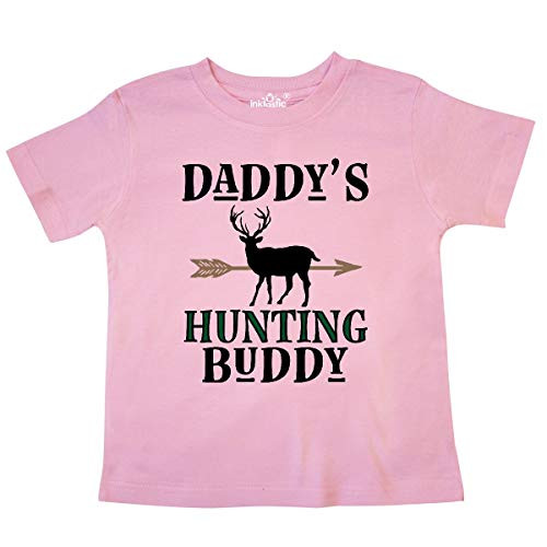 inktastic Daddy Hunting Buddy Bow Hunter Toddler T-Shirt 3T Pink 31de2