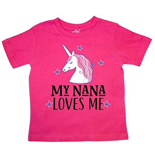 inktastic My Nana Loves Me Unicorn Toddler T-Shirt 3T Hot Pink 2fc8e inktastic My Nana Loves Me Unicorn Toddler T-Shirt 3T Hot Pink 2fc8e