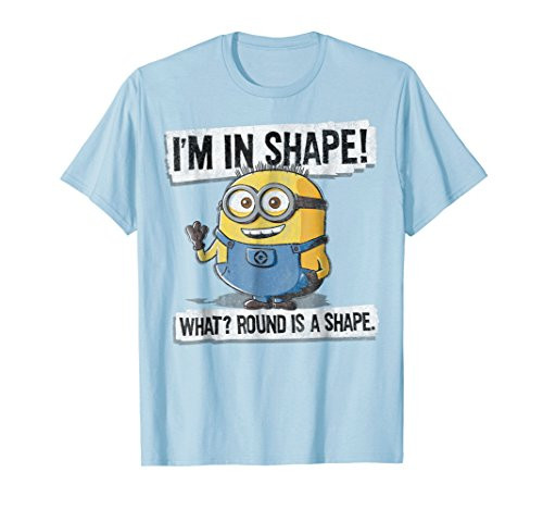 Despicable Me Minions Round Is A Shape Bob Graphic T-Shirt