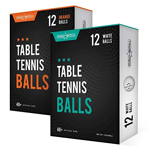 PRO SPIN Ping Pong Balls - 3-Star 40 plus Table Tennis Balls   High-Performance ABS Training Balls   Ultimate Durability for Indoor   Outdoor Ping Pong Tables CompetitionsGames