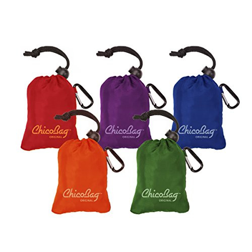 ChicoBag Original Reusable Shopping Tote / Grocery Bag Variety 10 Pack Original Assortment