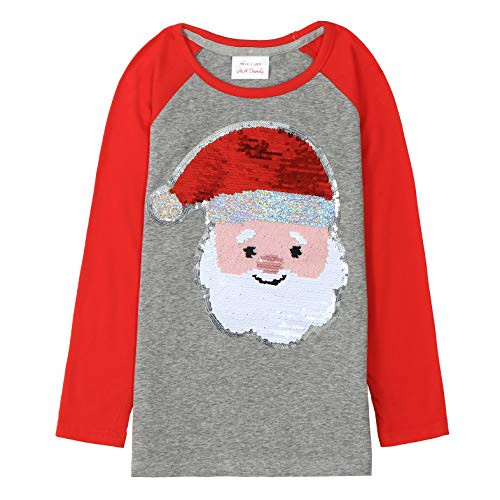 HH Family Christmas Shirts for Girls and Boys Flip Sequin Santa Christmas Tree Kids T-Shirt Clothing  Santa RR 6 HH Family Christmas Shirts for Girls and Boys Flip Sequin Santa Christmas Tree Kids T-Shirt Clothing  Santa RR 6